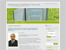 Tablet Screenshot of ingyenesenletolthetokonyvek.hu